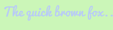 Image with Font Color B8CBF6 and Background Color CBF6B8